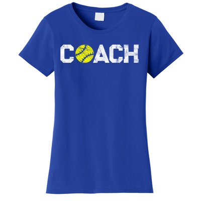 Funny Gift Softball Coaches Appreciation Softball Coach Meaningful Gift Women's T-Shirt