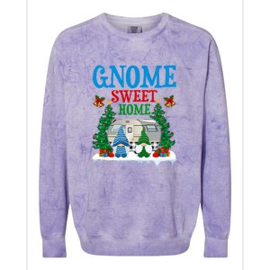 Funny Gnome Sweet Home Camper Camping Christmas Gift Colorblast Crewneck Sweatshirt