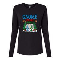 Funny Gnome Sweet Home Camper Camping Christmas Gift Womens Cotton Relaxed Long Sleeve T-Shirt