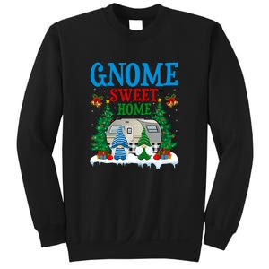 Funny Gnome Sweet Home Camper Camping Christmas Gift Sweatshirt