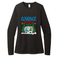 Funny Gnome Sweet Home Camper Camping Christmas Gift Womens CVC Long Sleeve Shirt