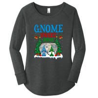 Funny Gnome Sweet Home Camper Camping Christmas Gift Women's Perfect Tri Tunic Long Sleeve Shirt