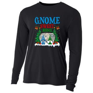 Funny Gnome Sweet Home Camper Camping Christmas Gift Cooling Performance Long Sleeve Crew