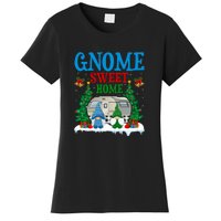 Funny Gnome Sweet Home Camper Camping Christmas Gift Women's T-Shirt