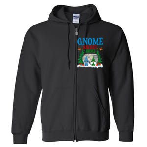 Funny Gnome Sweet Home Camper Camping Christmas Gift Full Zip Hoodie