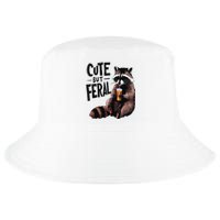 Feral Girl Summer Funny Meme Cute But Feral Raccoon Vacation Cool Comfort Performance Bucket Hat