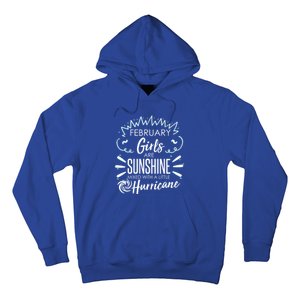 February Girls Sunshine Mixed With A Little Hurricane Gift Hoodie