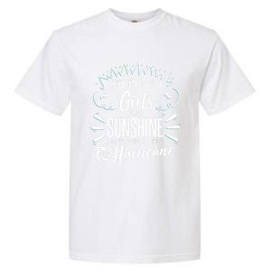 February Girls Sunshine Mixed With A Little Hurricane Gift Garment-Dyed Heavyweight T-Shirt