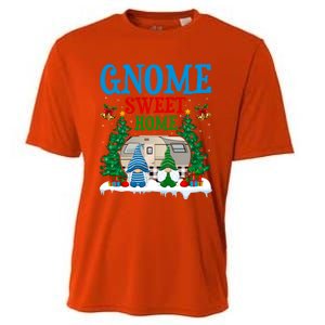 Funny Gnome Sweet Home Camper Camping Christmas Cool Gift Cooling Performance Crew T-Shirt