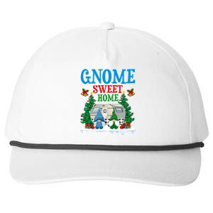 Funny Gnome Sweet Home Camper Camping Christmas Cool Gift Snapback Five-Panel Rope Hat