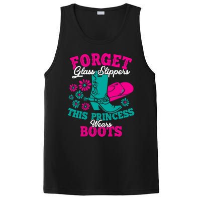 Forget Glass Slippers This Princess Wears Boots Funny Cowboy PosiCharge Competitor Tank