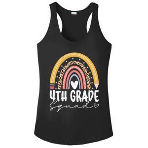 Fourth Grade Squad 4th Grade Team Retro First Day Of School Ladies PosiCharge Competitor Racerback Tank