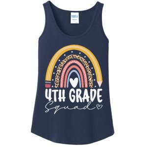 Fourth Grade Squad 4th Grade Team Retro First Day Of School Ladies Essential Tank