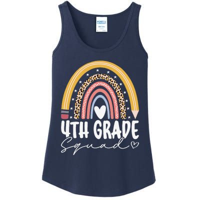 Fourth Grade Squad 4th Grade Team Retro First Day Of School Ladies Essential Tank