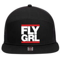Fly Grl Survival Of The Thickest Mavis Beamont Run Fly Girl 7 Panel Mesh Trucker Snapback Hat