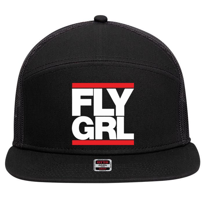Fly Grl Survival Of The Thickest Mavis Beamont Run Fly Girl 7 Panel Mesh Trucker Snapback Hat