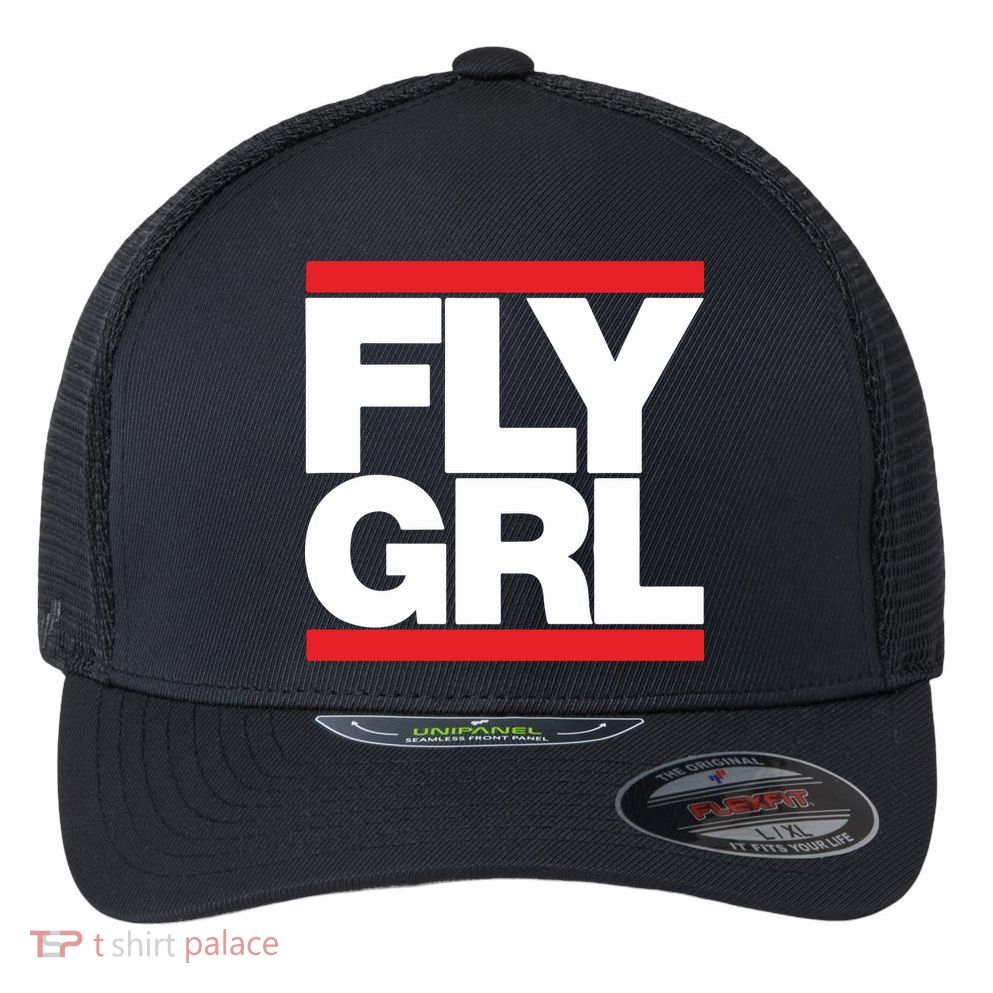 Fly Grl Survival Of The Thickest Mavis Beamont Run Fly Girl Flexfit Unipanel Trucker Cap