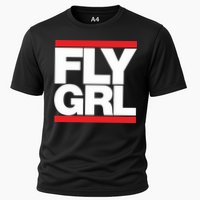 Fly Grl Survival Of The Thickest Mavis Beamont Run Fly Girl Cooling Performance Crew T-Shirt
