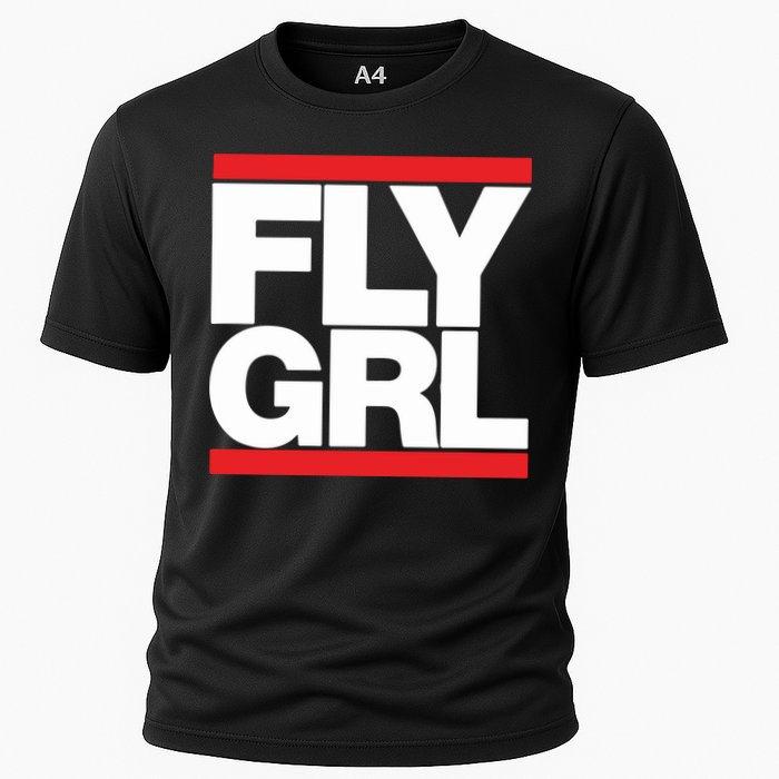 Fly Grl Survival Of The Thickest Mavis Beamont Run Fly Girl Cooling Performance Crew T-Shirt