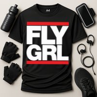 Fly Grl Survival Of The Thickest Mavis Beamont Run Fly Girl Cooling Performance Crew T-Shirt
