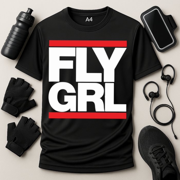 Fly Grl Survival Of The Thickest Mavis Beamont Run Fly Girl Cooling Performance Crew T-Shirt