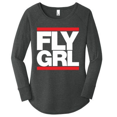 Fly Grl Survival Of The Thickest Mavis Beamont Run Fly Girl Women's Perfect Tri Tunic Long Sleeve Shirt