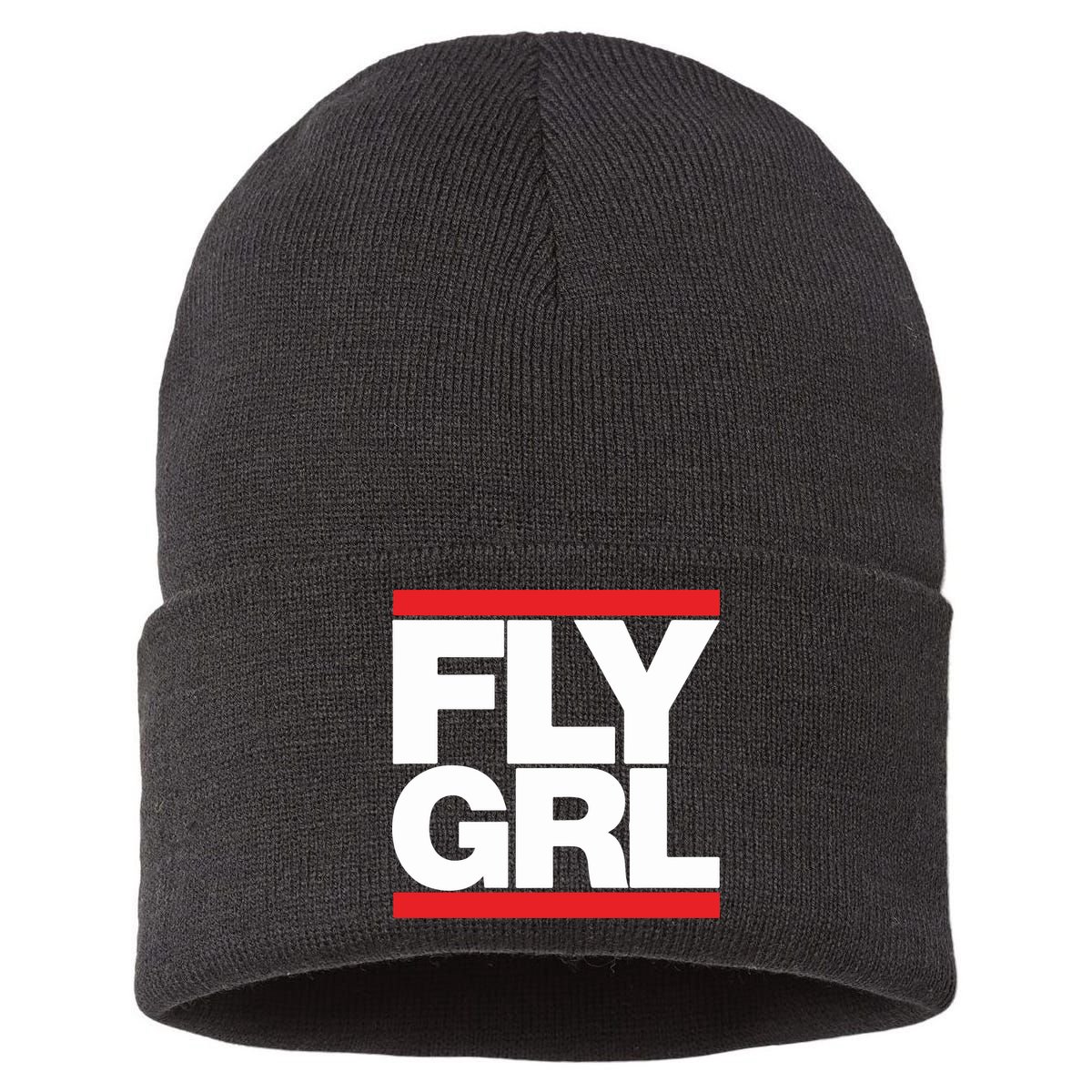 Fly Grl Survival Of The Thickest Mavis Beamont Run Fly Girl Sustainable Knit Beanie