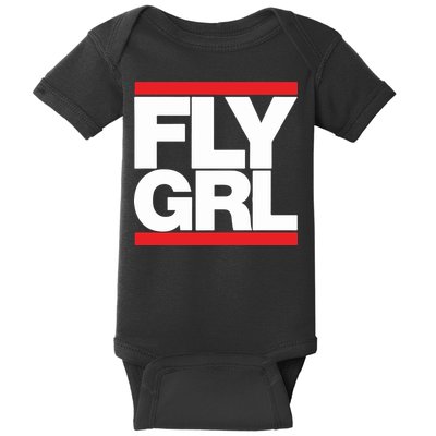 Fly Grl Survival Of The Thickest Mavis Beamont Run Fly Girl Baby Bodysuit