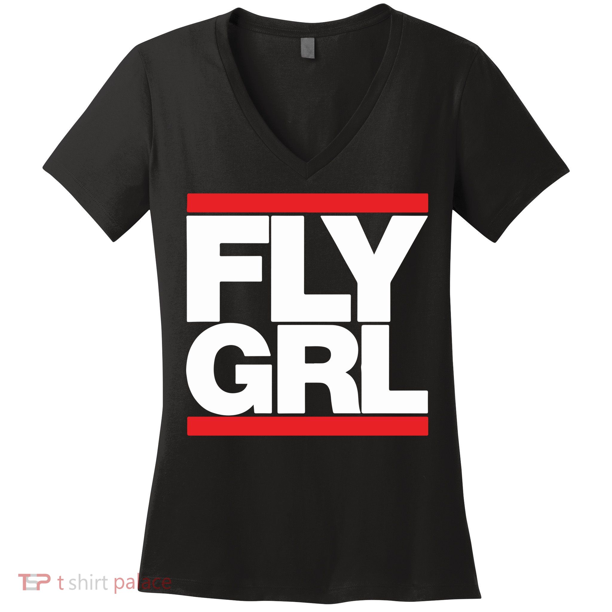 Fly Grl Survival Of The Thickest Mavis Beamont Run Fly Girl Women's V-Neck T-Shirt