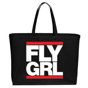 Fly Grl Survival Of The Thickest Mavis Beamont Run Fly Girl Cotton Canvas Jumbo Tote