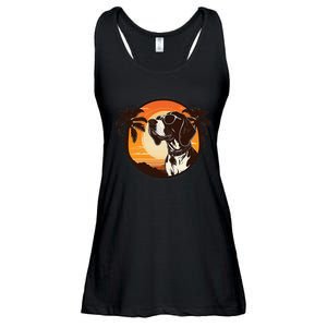 Funny german shorthaired pointer Cute Cool Sunglasses Ladies Essential Flowy Tank