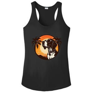 Funny german shorthaired pointer Cute Cool Sunglasses Ladies PosiCharge Competitor Racerback Tank