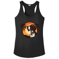 Funny german shorthaired pointer Cute Cool Sunglasses Ladies PosiCharge Competitor Racerback Tank