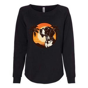 Funny german shorthaired pointer Cute Cool Sunglasses Womens California Wash Sweatshirt