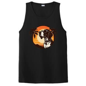 Funny german shorthaired pointer Cute Cool Sunglasses PosiCharge Competitor Tank