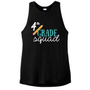 Fourth Grade Squad Teachers 4th Graders Ladies PosiCharge Tri-Blend Wicking Tank