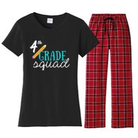 Fourth Grade Squad Teachers 4th Graders Women's Flannel Pajama Set