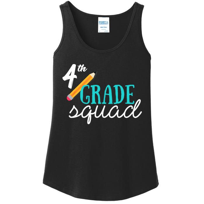 Fourth Grade Squad Teachers 4th Graders Ladies Essential Tank