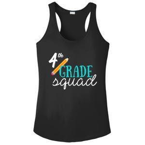 Fourth Grade Squad Teachers 4th Graders Ladies PosiCharge Competitor Racerback Tank