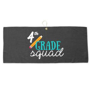 Fourth Grade Squad Teachers 4th Graders Large Microfiber Waffle Golf Towel