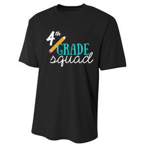 Fourth Grade Squad Teachers 4th Graders Performance Sprint T-Shirt