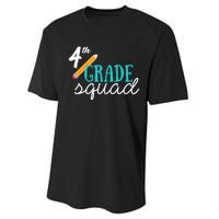 Fourth Grade Squad Teachers 4th Graders Performance Sprint T-Shirt