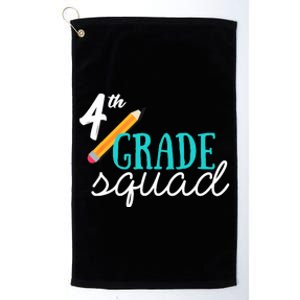 Fourth Grade Squad Teachers 4th Graders Platinum Collection Golf Towel