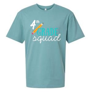 Fourth Grade Squad Teachers 4th Graders Sueded Cloud Jersey T-Shirt