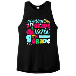 Funny Goodbye Seventh Grade Hello 8th Grade Cute 1st Day Ladies PosiCharge Tri-Blend Wicking Tank