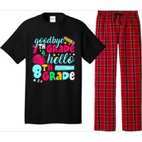 Funny Goodbye Seventh Grade Hello 8th Grade Cute 1st Day Pajama Set