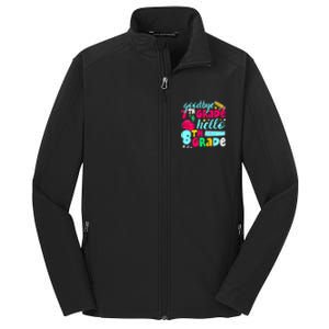 Funny Goodbye Seventh Grade Hello 8th Grade Cute 1st Day Core Soft Shell Jacket