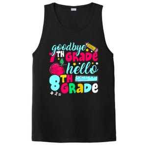 Funny Goodbye Seventh Grade Hello 8th Grade Cute 1st Day PosiCharge Competitor Tank