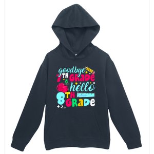 Funny Goodbye Seventh Grade Hello 8th Grade Cute 1st Day Urban Pullover Hoodie