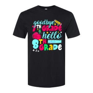 Funny Goodbye Seventh Grade Hello 8th Grade Cute 1st Day Softstyle CVC T-Shirt